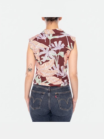 Camicia da donna 'MANGROVE FLOWERS PRINT SHIRT' di wild pony in colori misti
