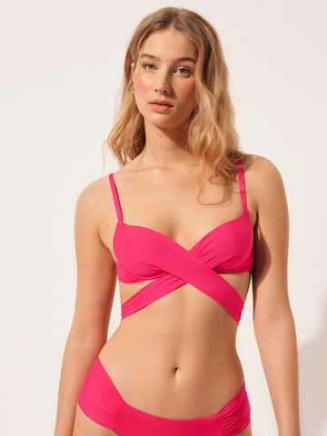 CALZEDONIA Bralette Bikini Top in Pink