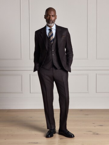 Next Slim Fit Forretningsjakke 'Signature' i brun