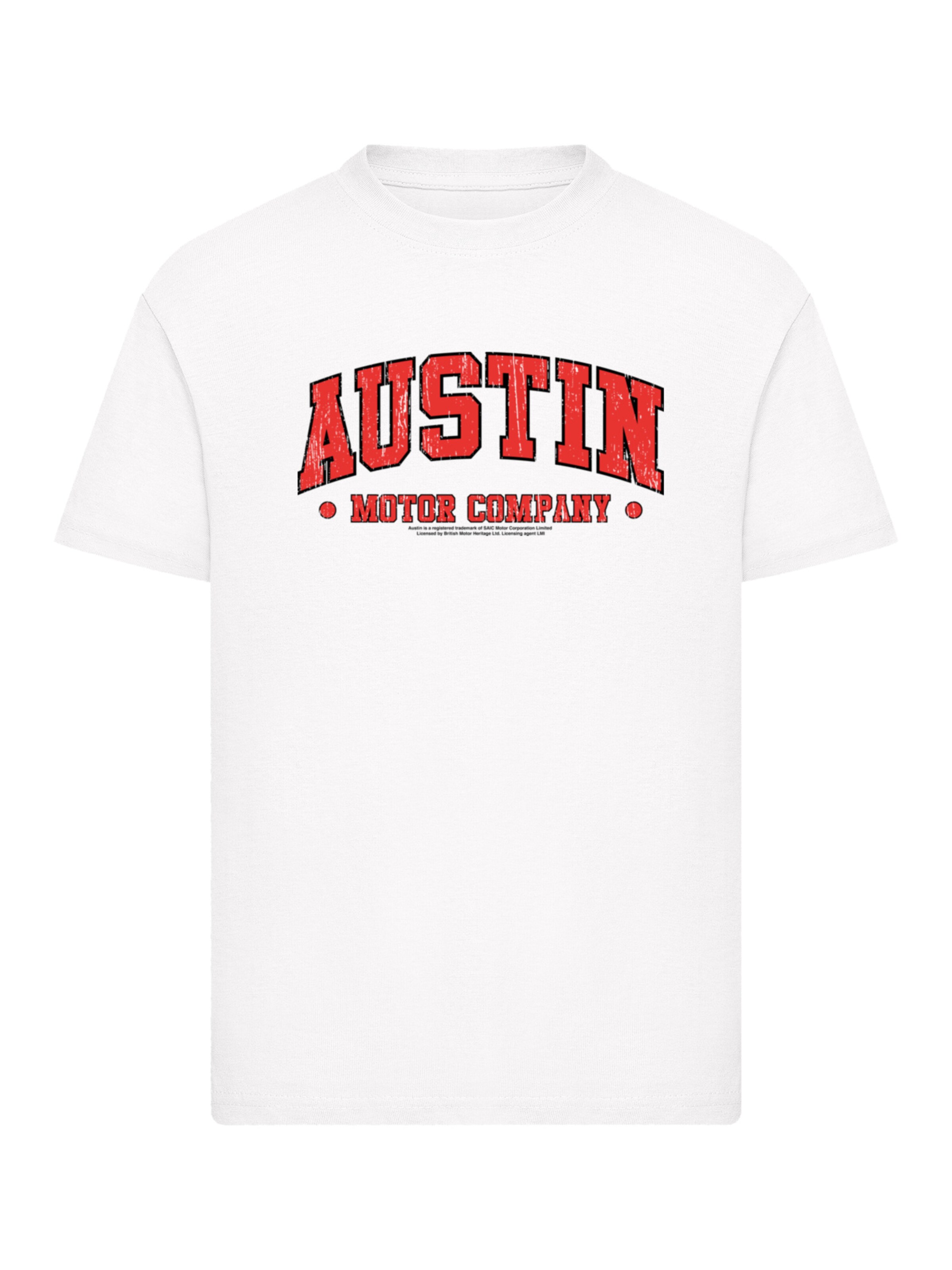 F4NT4STIC Shirt 'British Motor Heritage Austin Motor Company' in White: front
