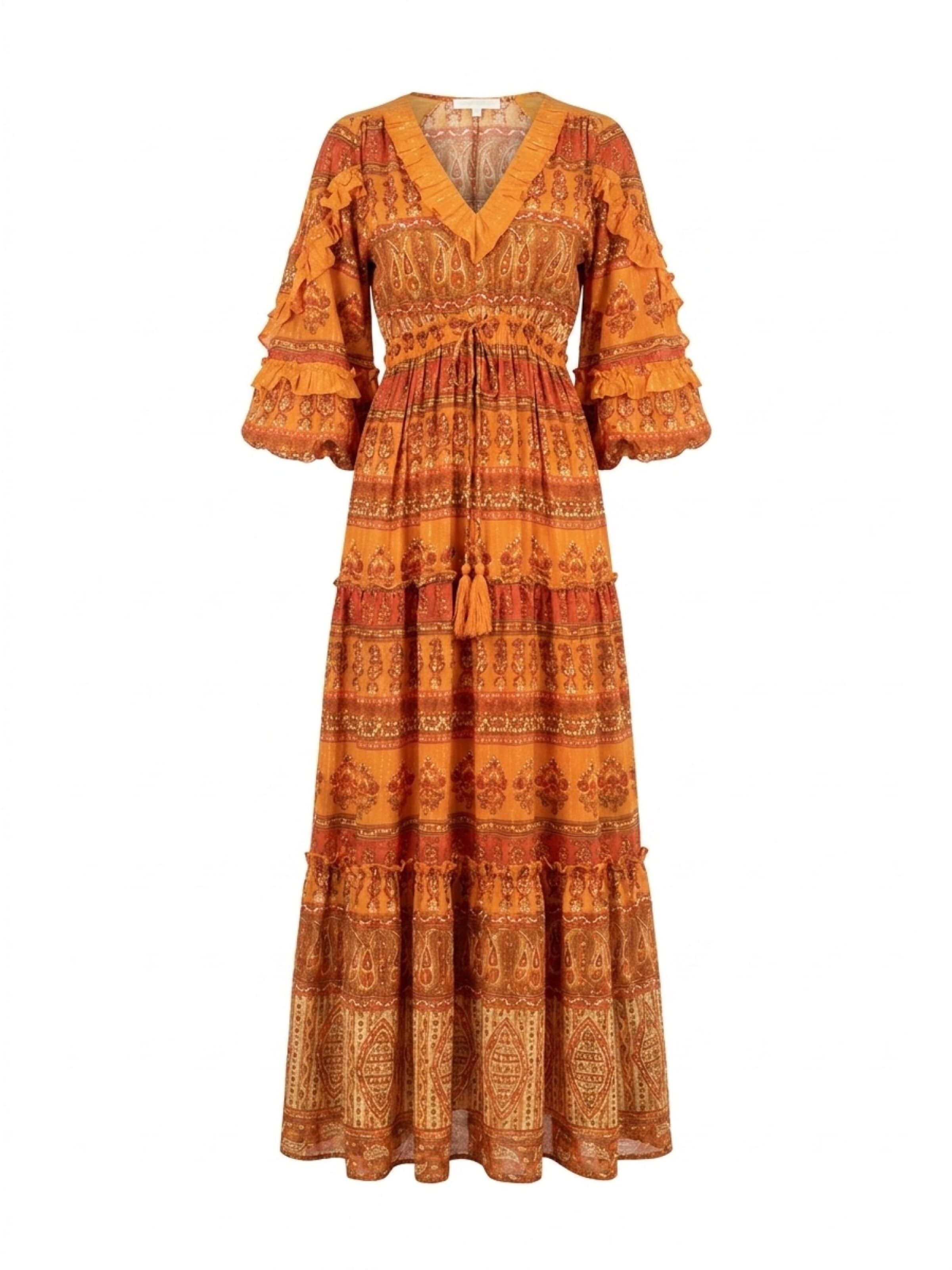 Miss June Jurk in Oranje: voorkant