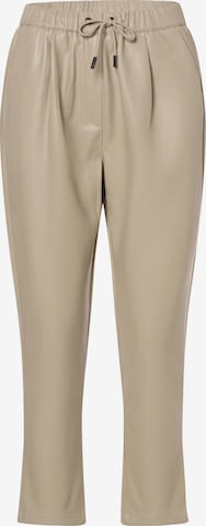 Franco Callegari Pleat-Front Pants in Beige: front