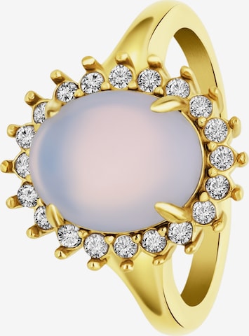 Lucardi Ring in Gold: front