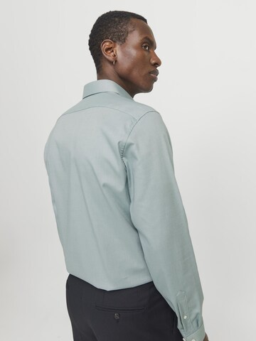 Coupe slim Chemise 'JPRBLAPARKER' JACK & JONES en bleu