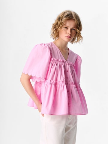 OBJECT Bluse 'OBJHope' in Pink: Vorderseite