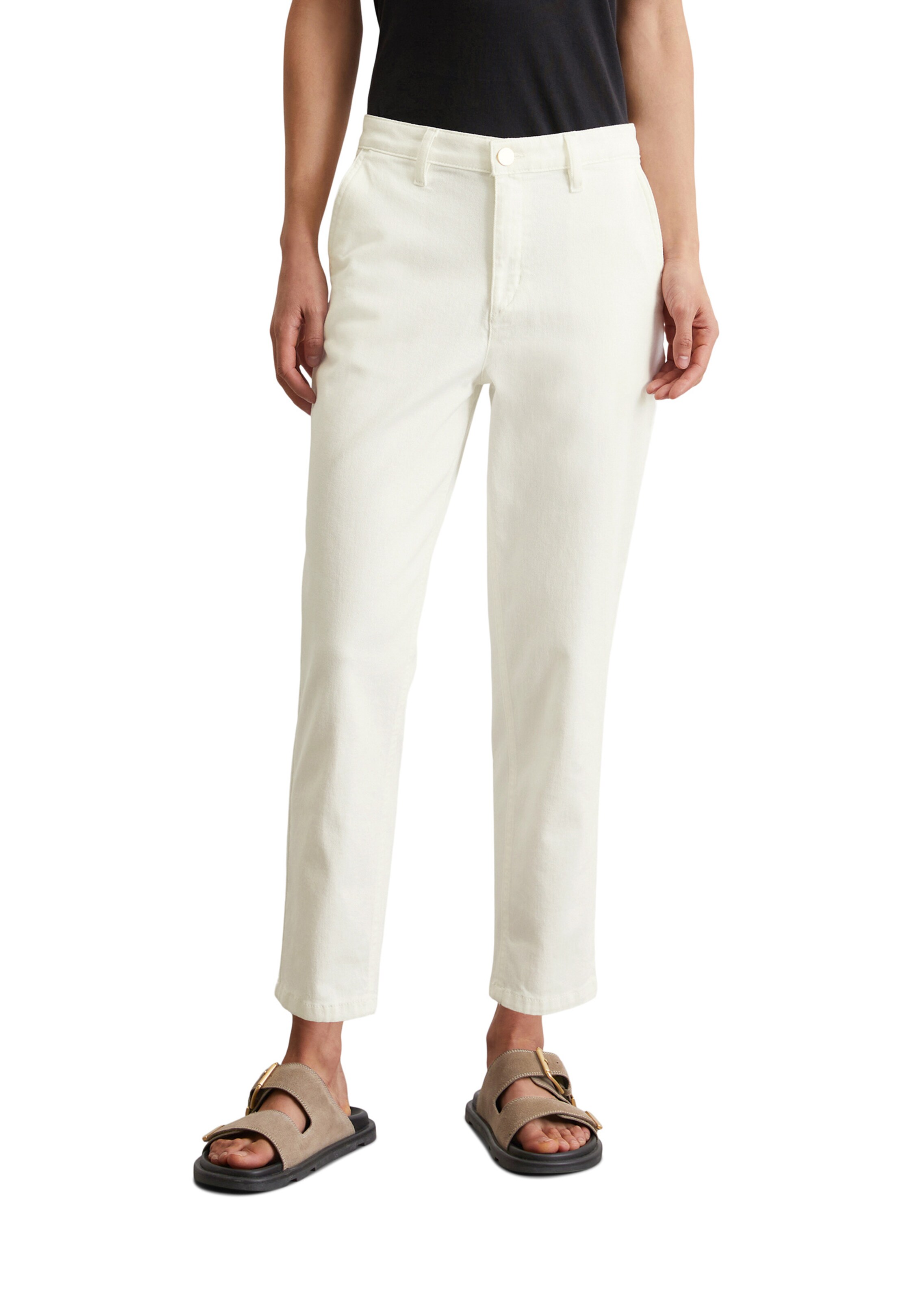 Marc O'Polo Slimfit Hose in Weiß: Vorderseite