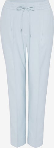 OPUS Regular Pleat-Front Pants 'Melosa' in Blue: front