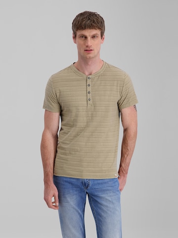 TIMEZONE T-Shirt 'Henley' in Grün: Vorderseite