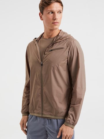 WE Fashion Between-season jacket in Brown: front