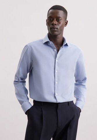 Coupe regular Chemise business SEIDENSTICKER en bleu : devant