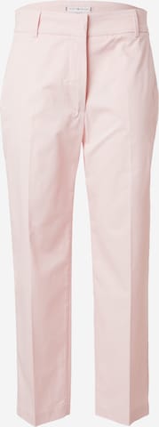 TOMMY HILFIGER Trousers with creases in Pink: front