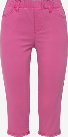 LAURASØN Skinny Broek in Roze: voorkant