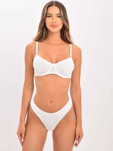 Orchibelle Bralette Underwear Sets in White