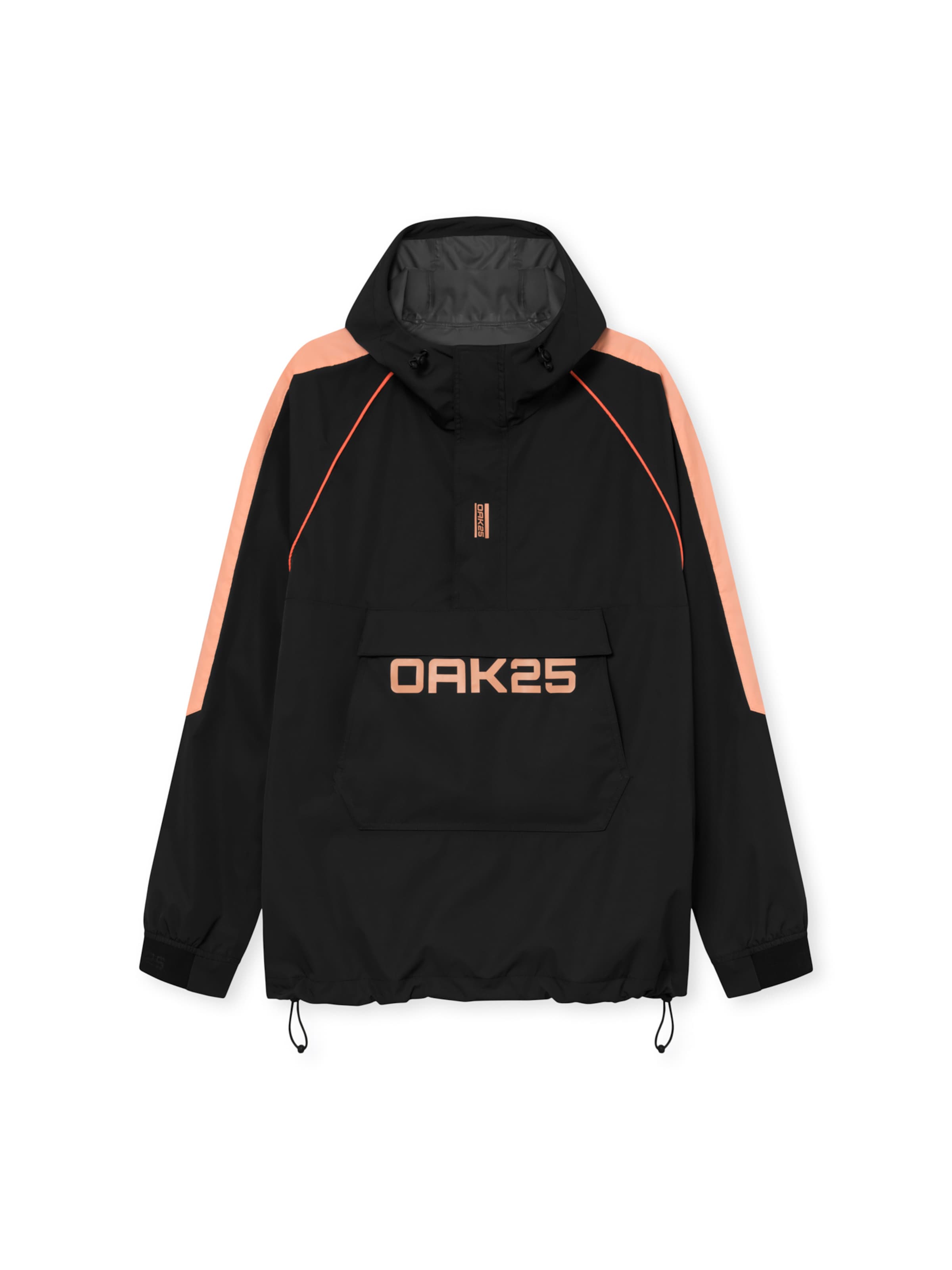 OAK25 Funkční bunda 'Commute Rainbreaker' – černá: přední strana