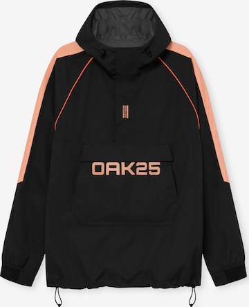 Giacca funzionale 'Commute Rainbreaker' di OAK25 in nero: frontale