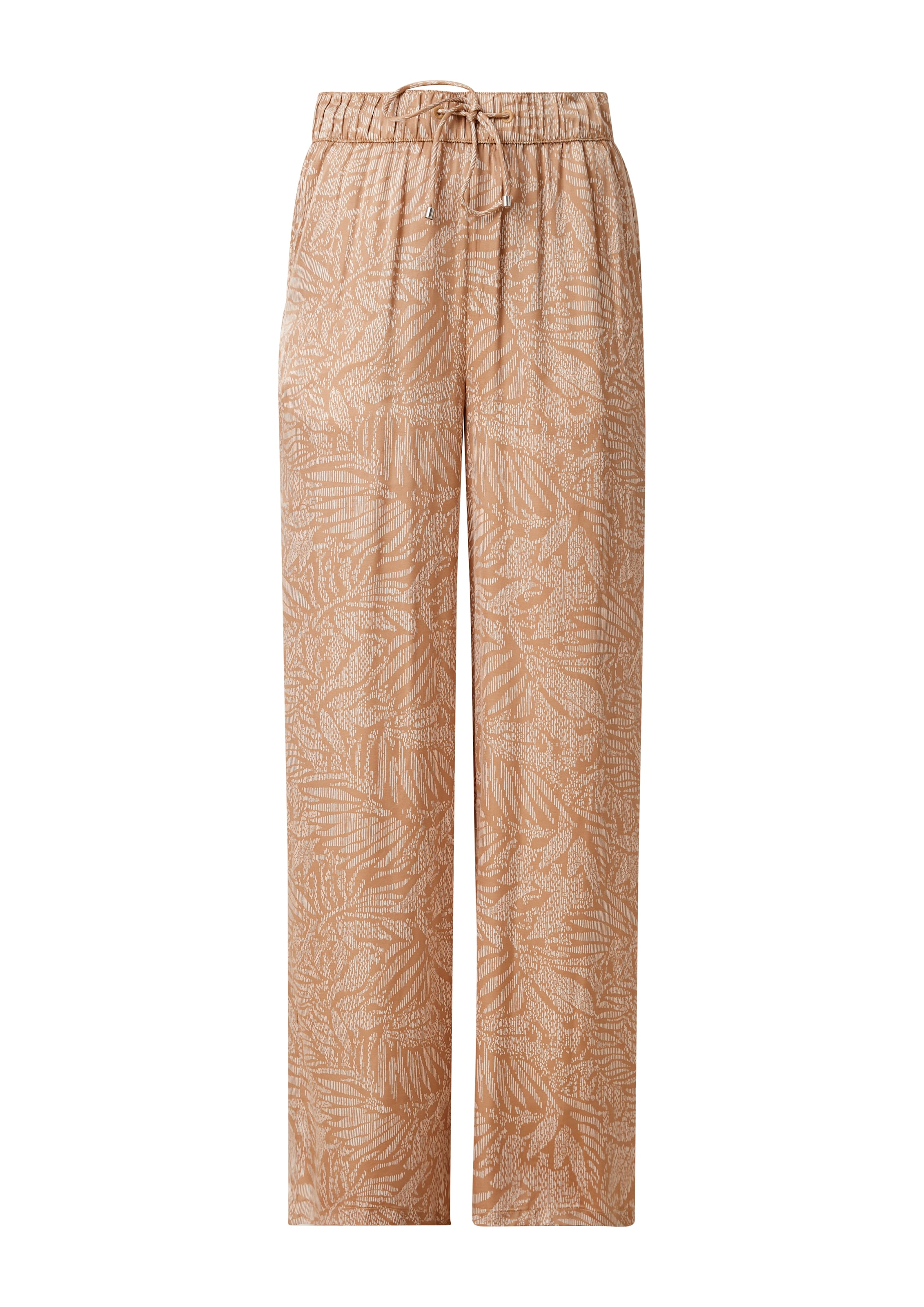 Wide Leg Pantalon s.Oliver en marron : devant