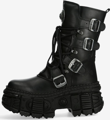 Stivale stringato 'WALL373-S5' di New Rock in nero: frontale