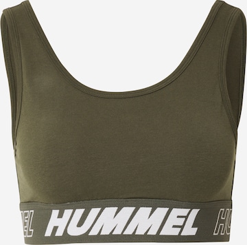 Top sportivo 'TE MAJA' di Hummel in verde: frontale