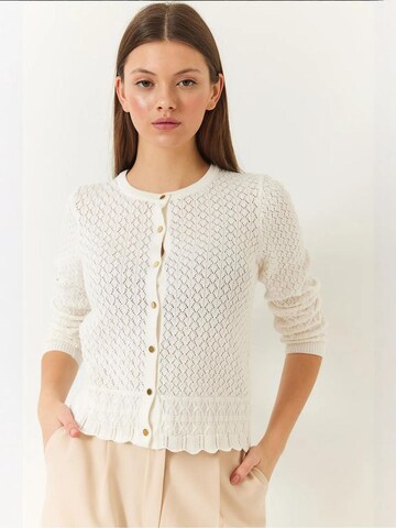 Cardigan Bianco Lucci en beige