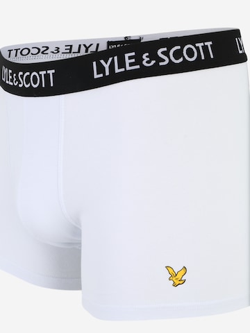 Lyle & Scott Bokserishortsit 'MILLER' värissä valkoinen