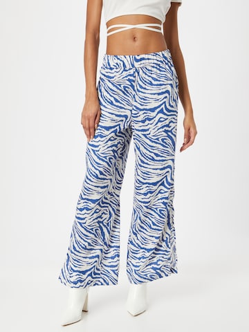 DEDICATED. Wide leg Trousers in Blue: front