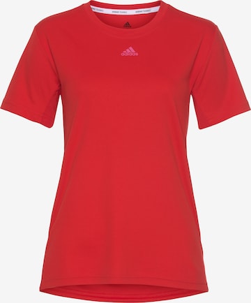 T-shirt fonctionnel ADIDAS SPORTSWEAR en rouge : devant