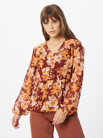 VILA Blouse 'VINCE' in Rood: voorkant