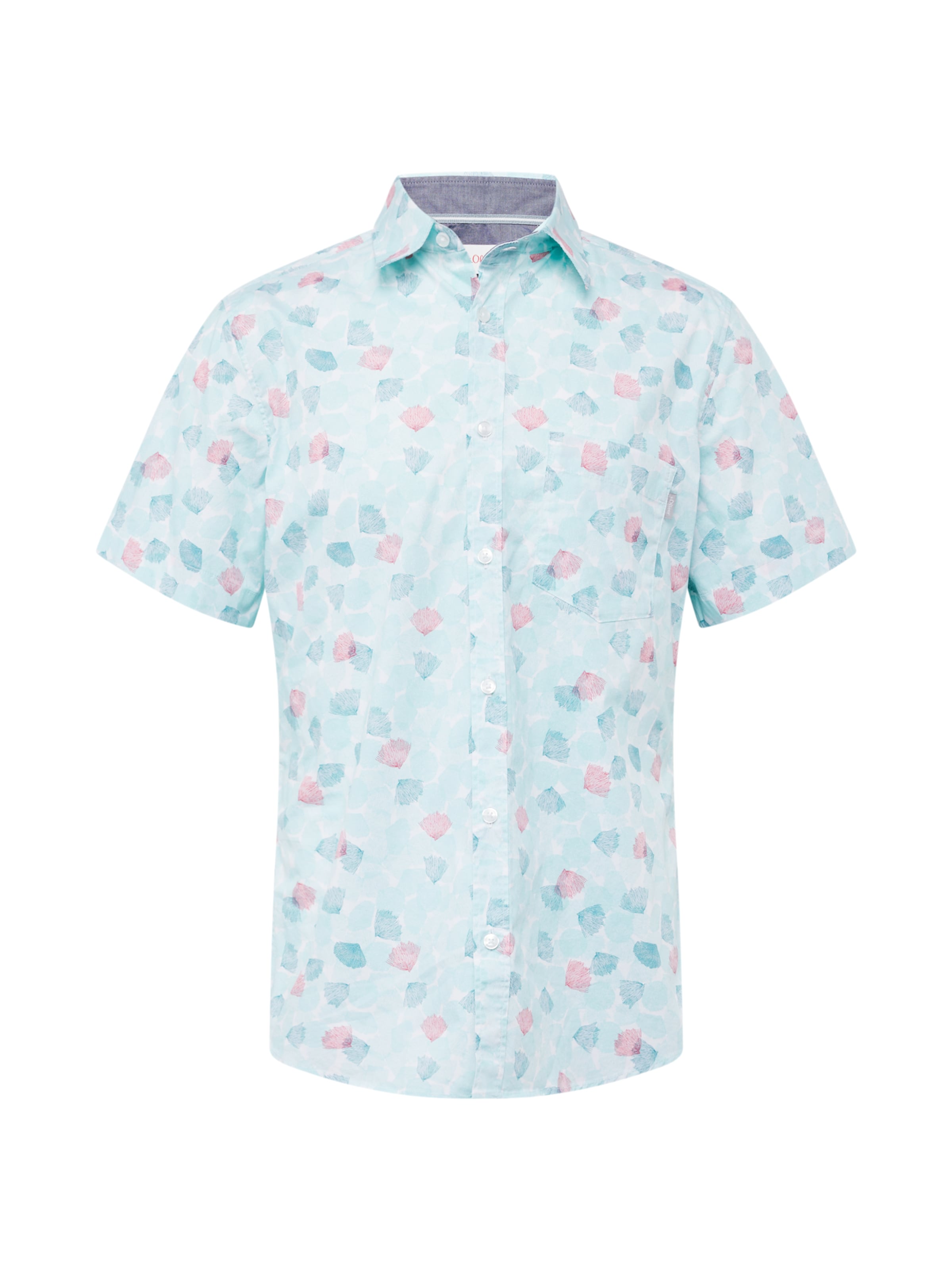 s.Oliver Slim fit Overhemd in Wit: voorkant