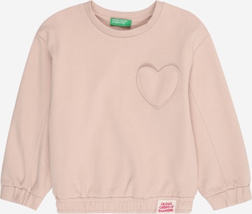 UNITED COLORS OF BENETTON Sweatshirt in Pink: Vorderseite