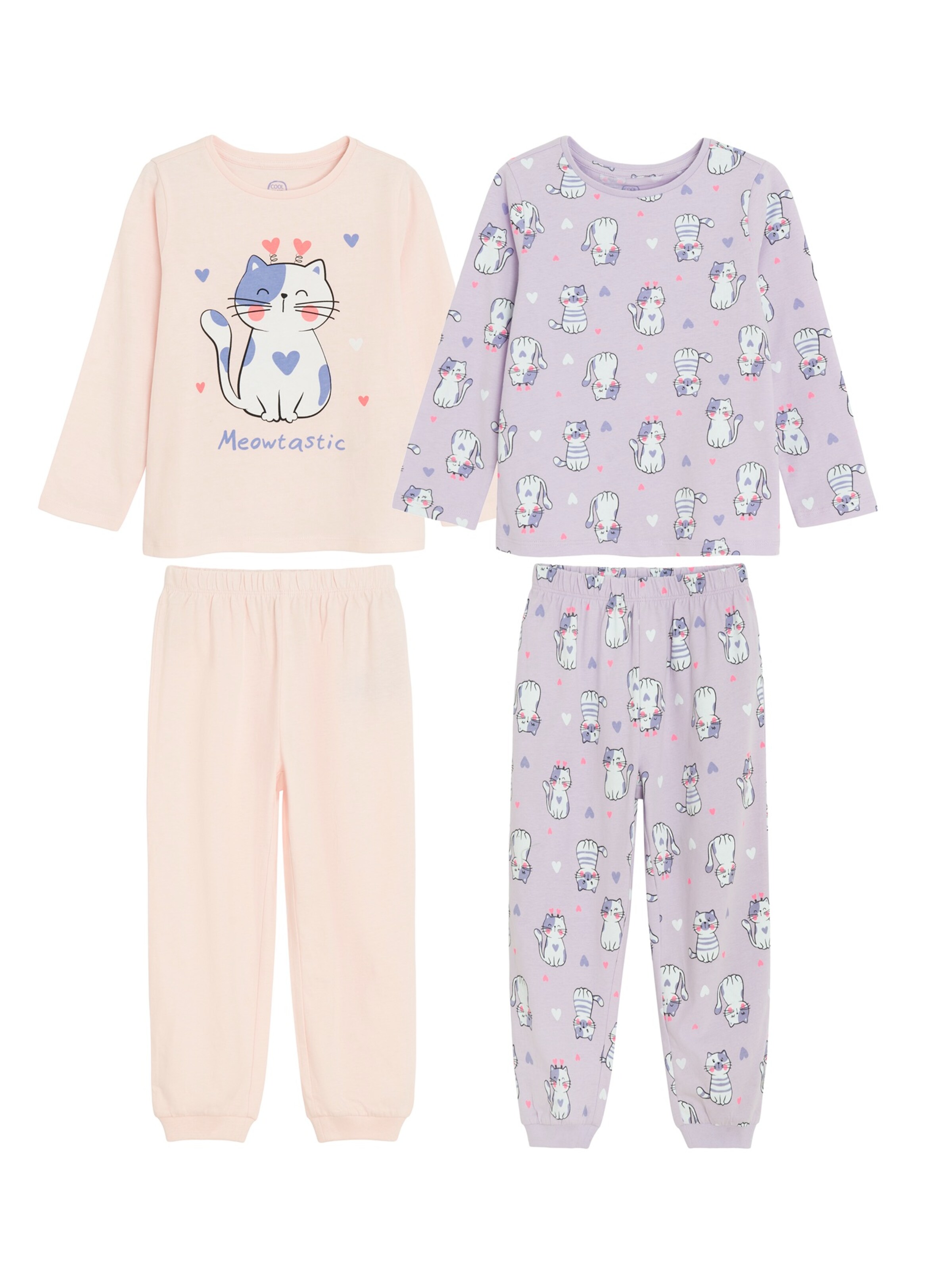 Pijamale de la Cool Club pe mov: față