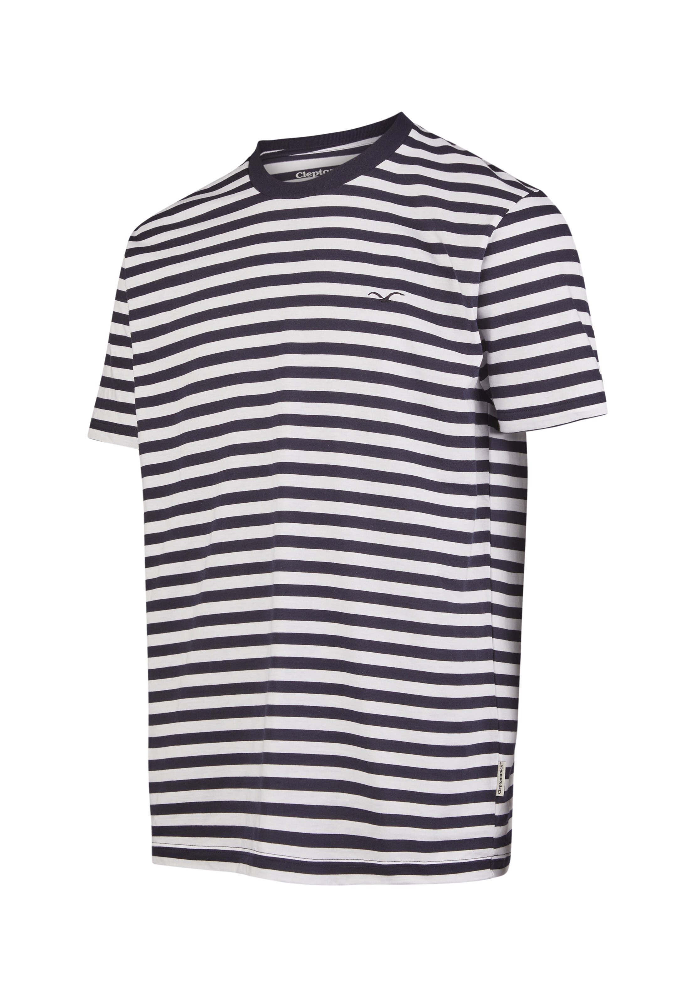 Cleptomanicx Shirt 'Ligull Stripe' in Blue