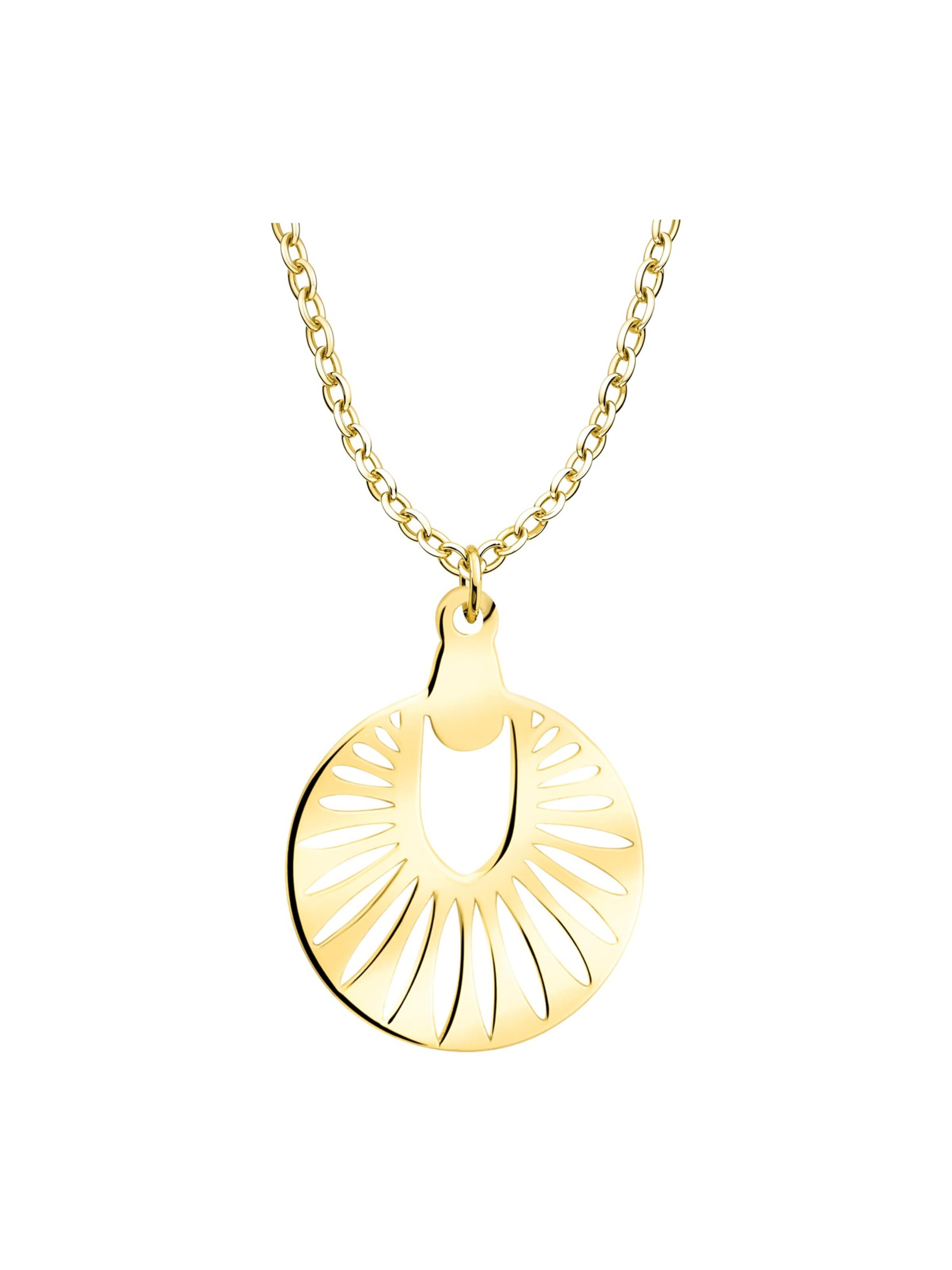 Sofia Milani Necklace 'Sun Flower Circle' in Gold: front