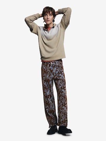 Desigual Voľný strih Džínsy - Hnedá