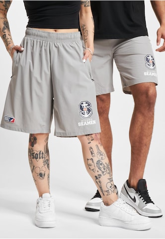 Regular Pantalon 'DefShop x European League of Football Milano Seamen' European League of Football en gris : devant