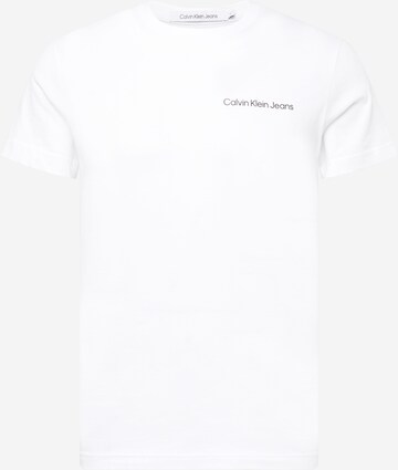 T-Shirt Calvin Klein Jeans en blanc : devant