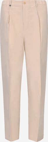 Distretto12 Slim fit Trousers with creases ' 34" BAN T. ALLORO. ' in Beige: front