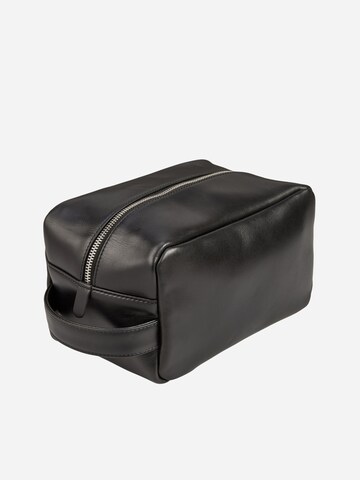 NEGOTIA Leather Toiletry Bag 'Mori' in Black
