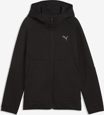 PUMA Sports sweat jacket in Black: front