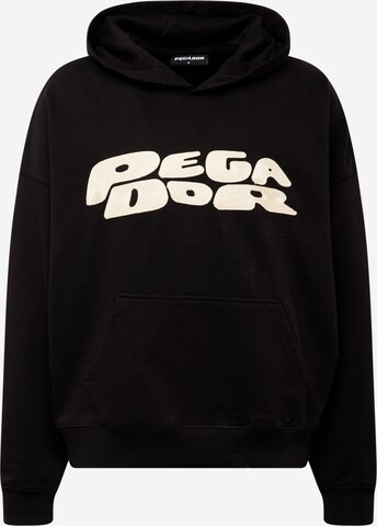 Pegador Sweatshirt 'DREW' in Zwart: voorkant