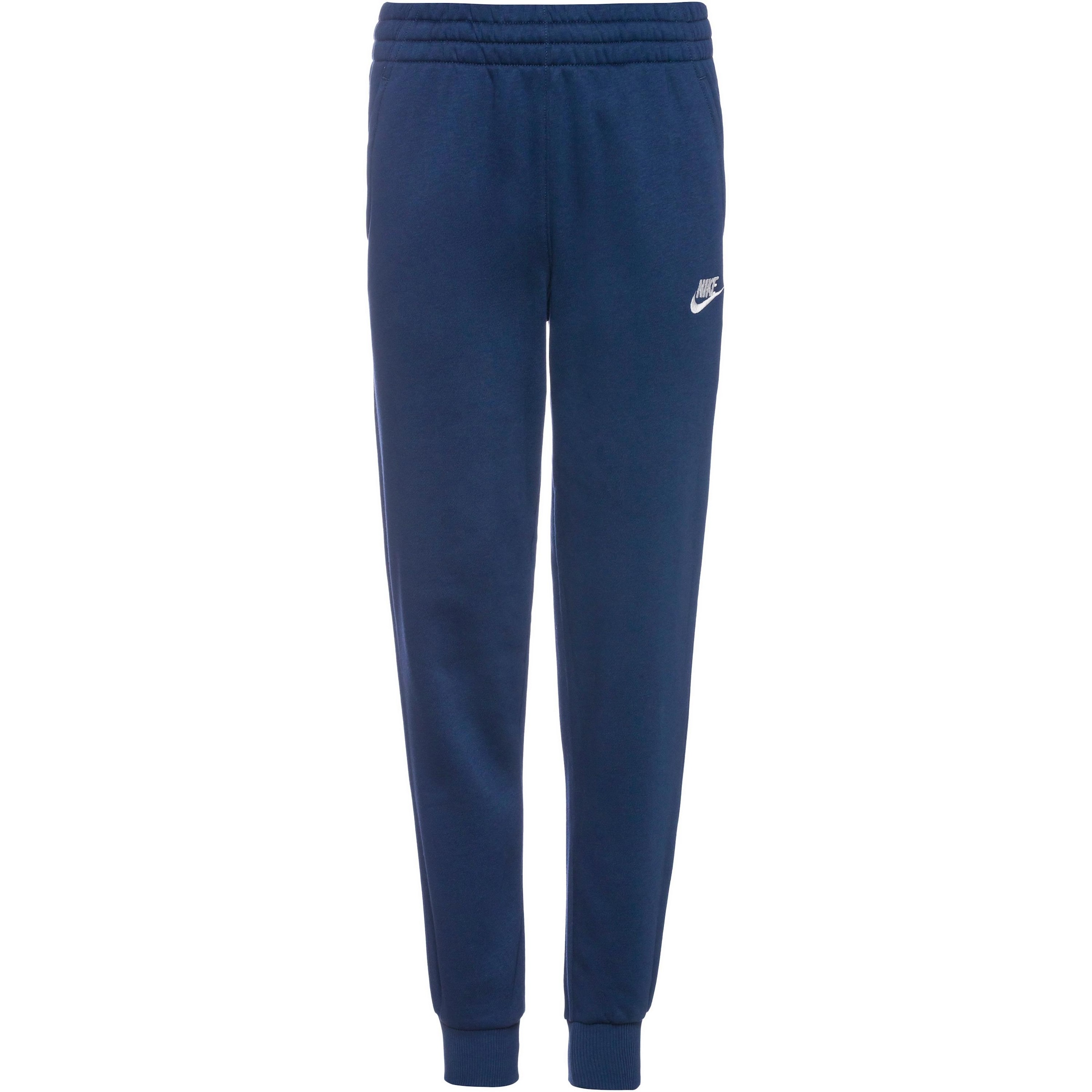 Nike Sportswear Alt kitsenev Püksid 'Club Fleece', värv sinine: eest vaates