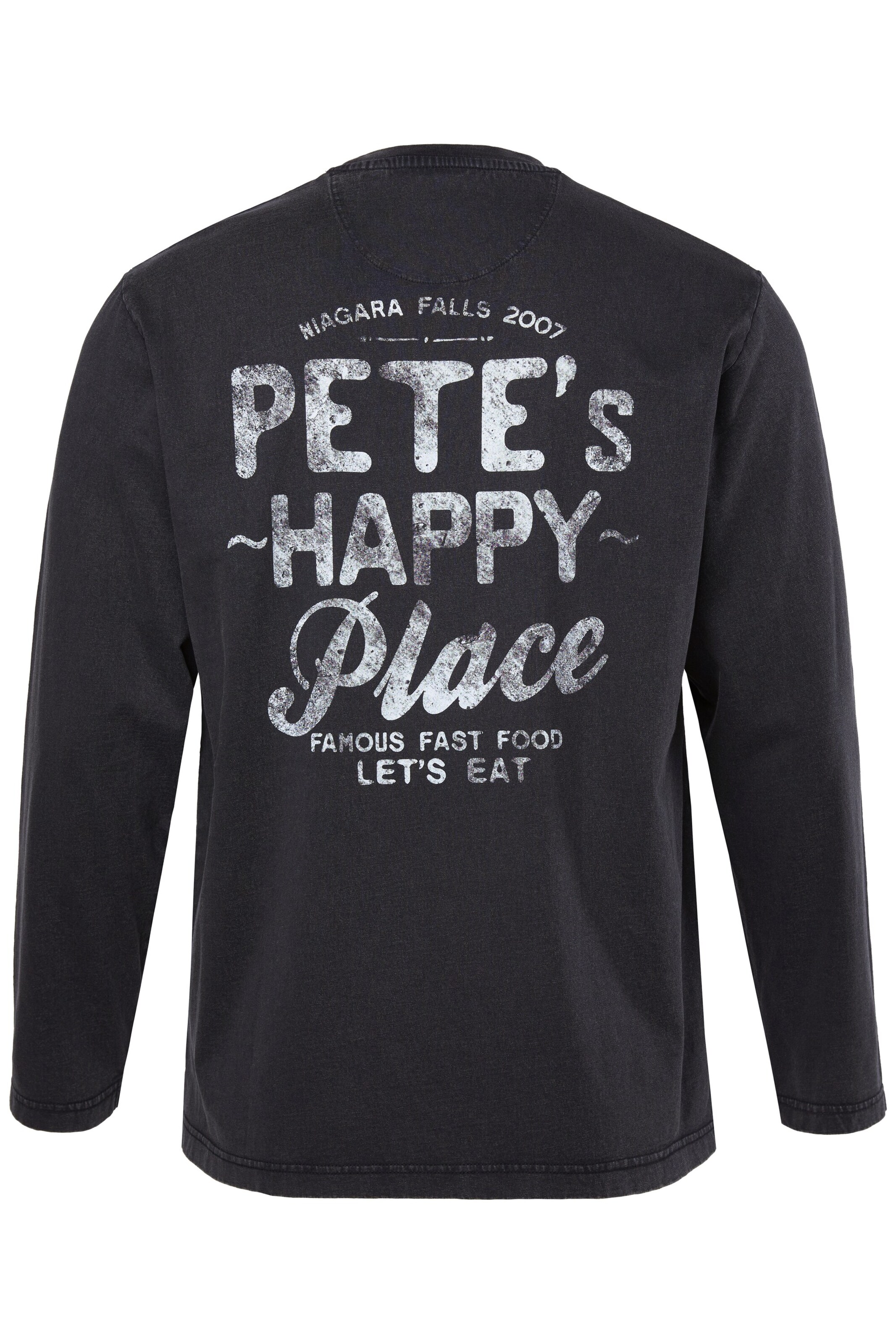 Men Plus Shirt in Zwart