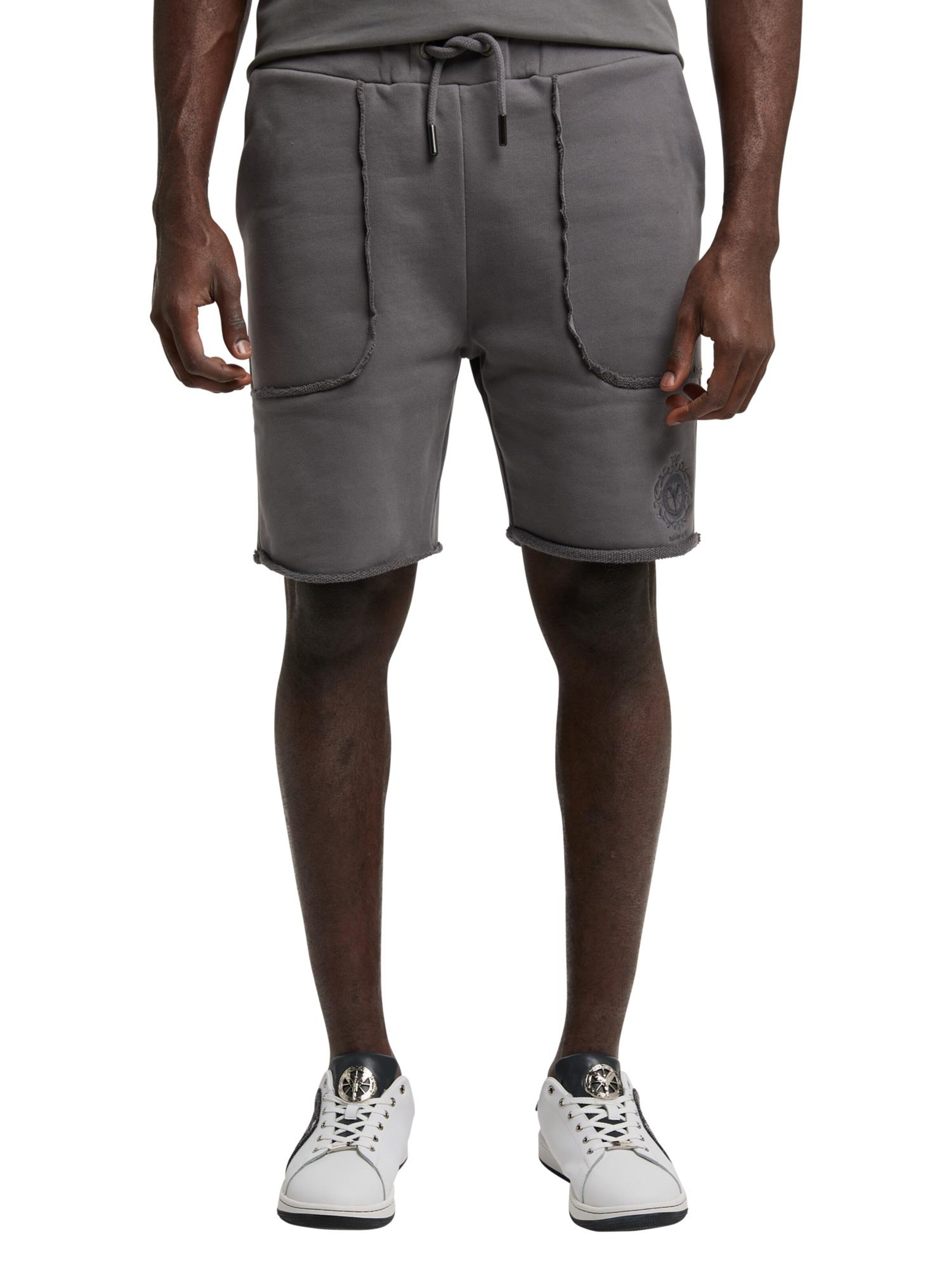 Carlo Colucci Regular Hose ' De Benedetto ' in Grau: Vorderseite