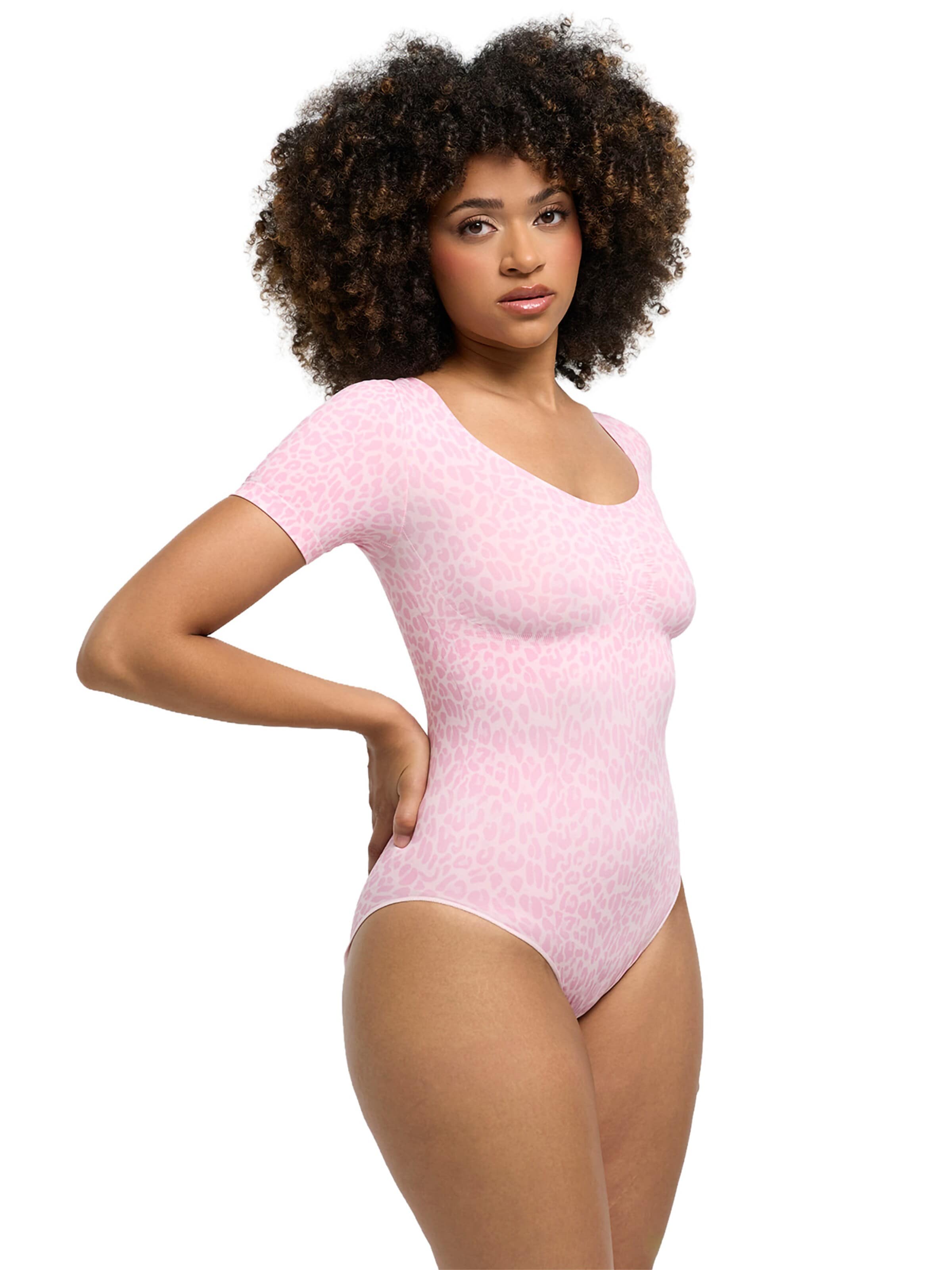 Body modelant 'T-Shirt Bodysuit Sculpting Shapewear mit Slip' cfab en rose