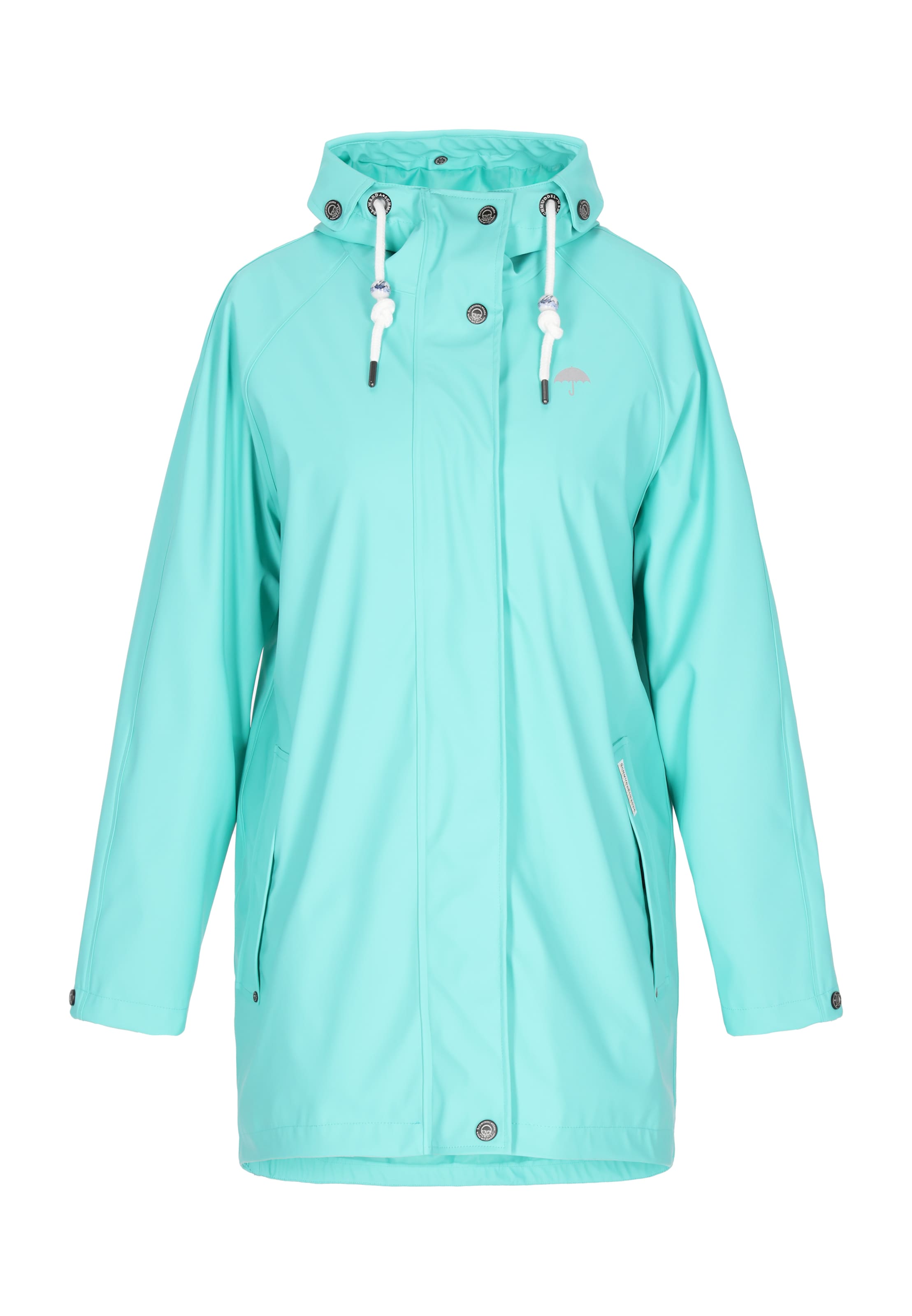 Schmuddelwedda Funkčný kabát - Modrá: predná strana