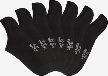 LASCANA ACTIVE Ankle Socks in Black: front