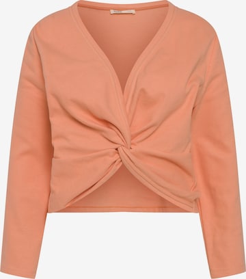 Ulla Popken Sweatshirt in Orange: front