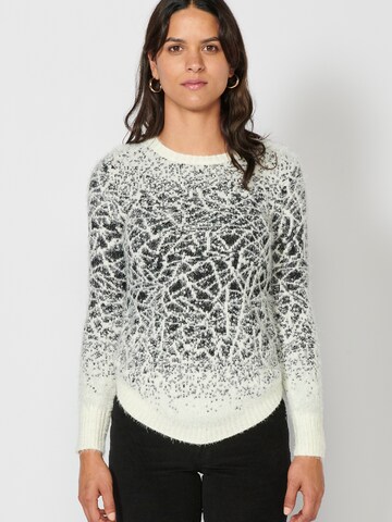 KOROSHI Sweater in White: front