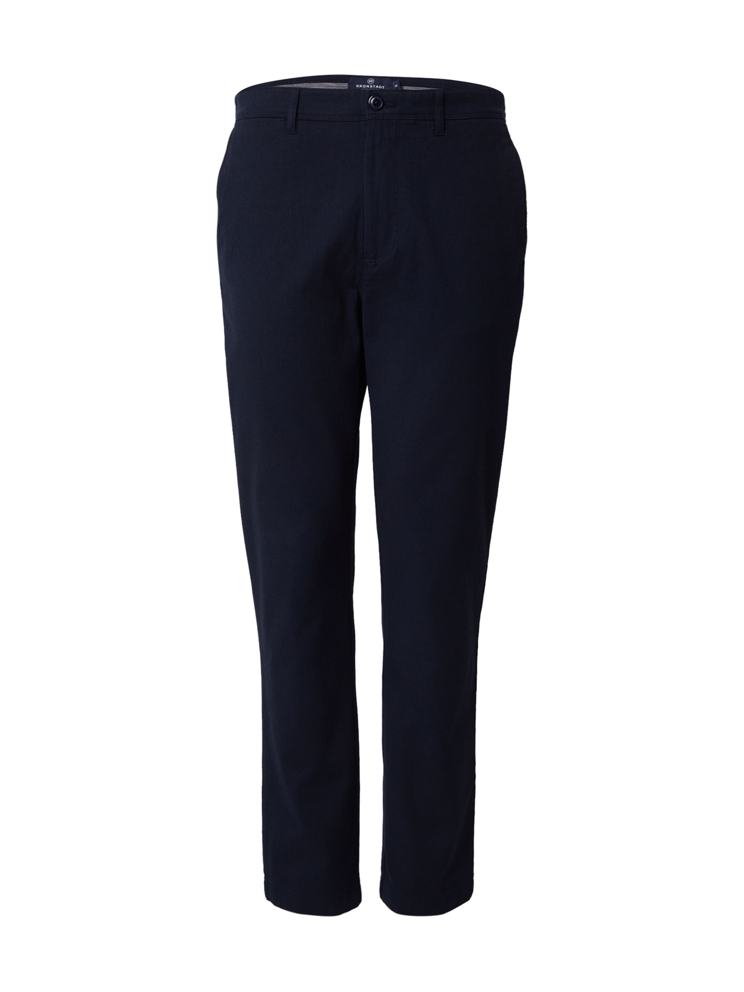 Kronstadt regular Lærredsbukser 'Sean' i blå: forside