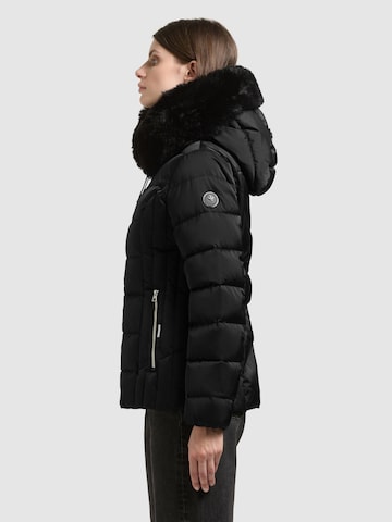 khujo Winterjas 'DANIDA' in Zwart: zijkant