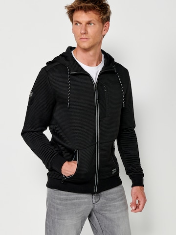 KOROSHI Sweatjacke in Schwarz